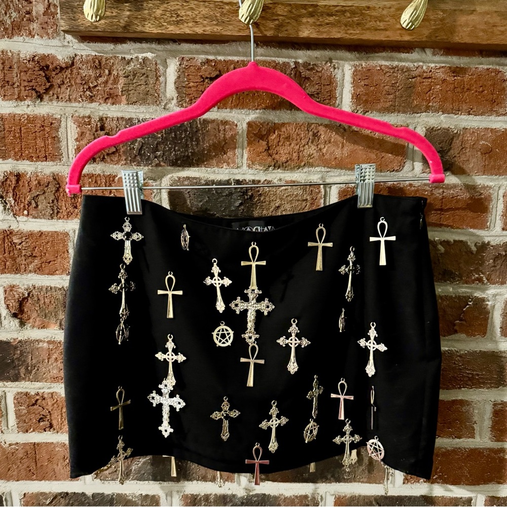 Cross Mini Skirt